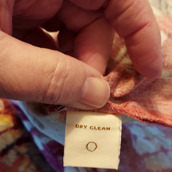 C.l.o.t.h.e.s. Women's Blouse Size XL Earthy Multicolored Boho Artsy Linen Blend - Picture 13 of 13